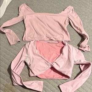 Stylish Pink Women's Tops Set